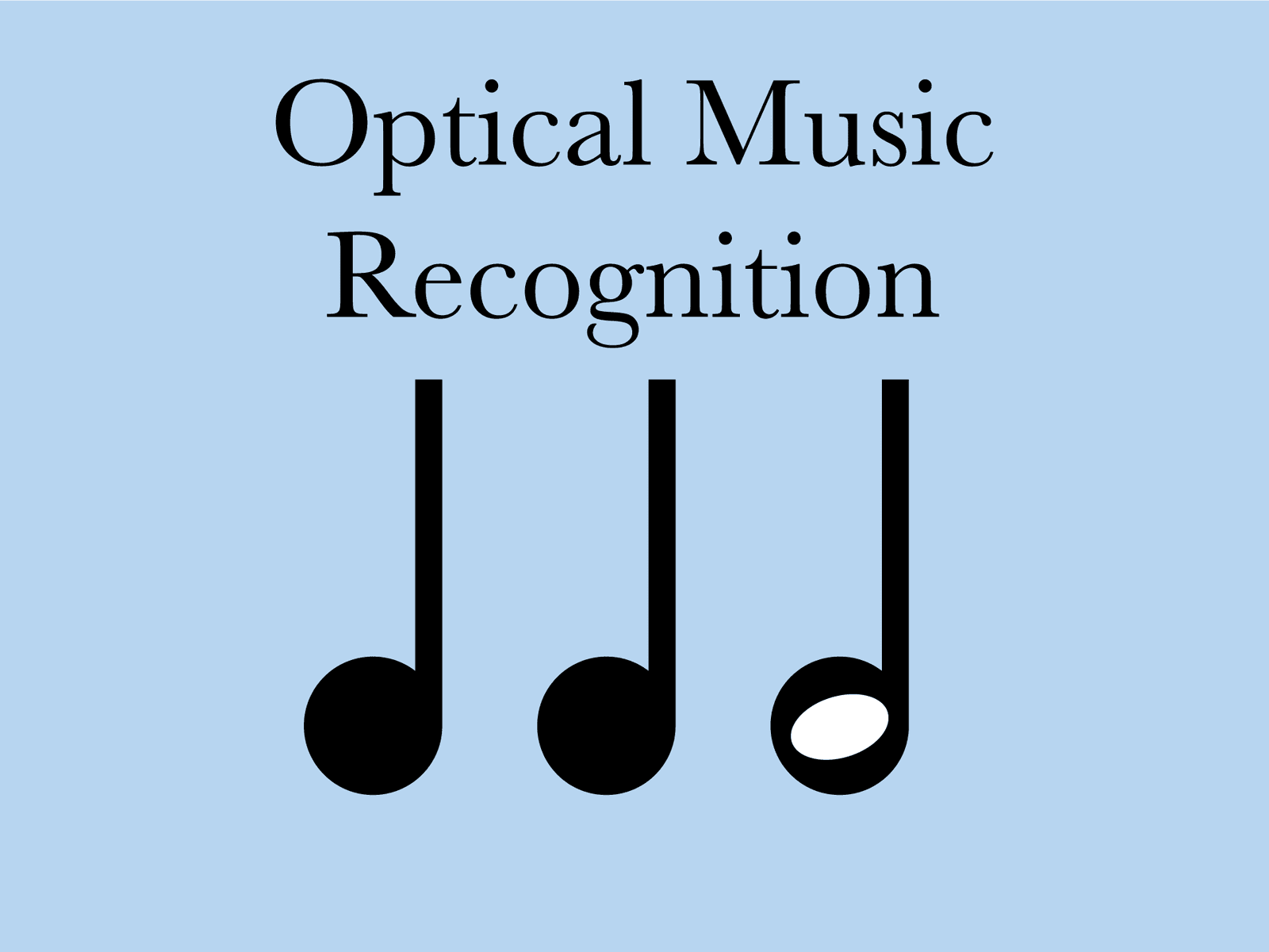 Optical Music Recognition